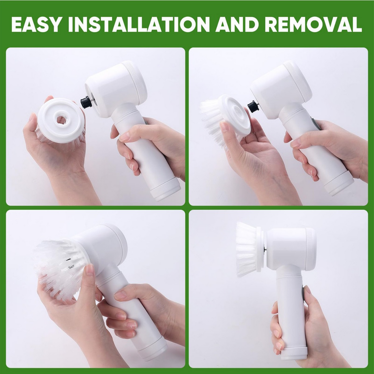 ScrubPro™ 5-in-1 Cordless Electric Spin Scrubber NestWell