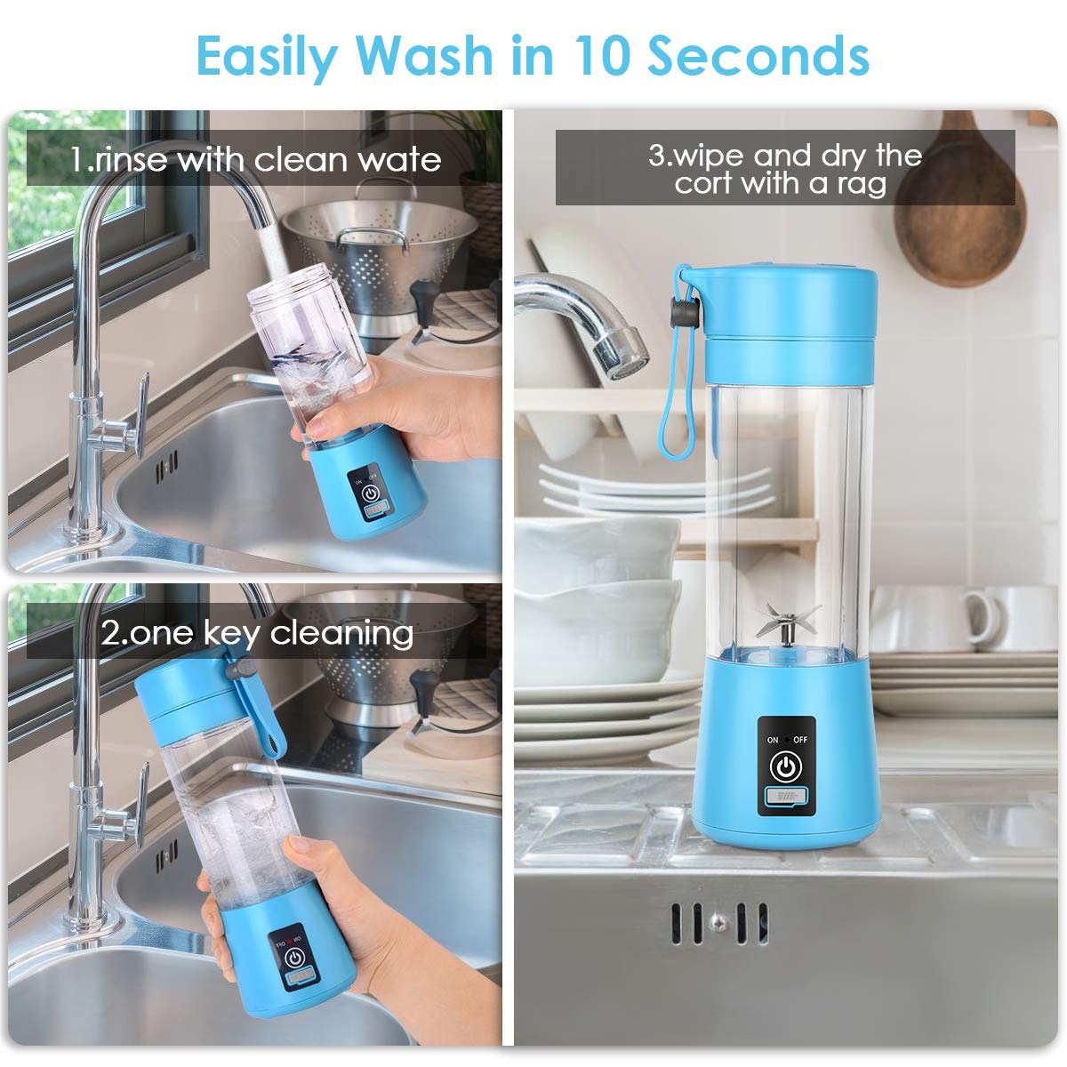 BlendGo™ Mini Portable USB Blender NestWell