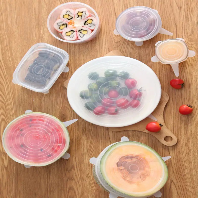 SnugSeal™ Silicone Stretch Lids (6-Piece Set) NestWell