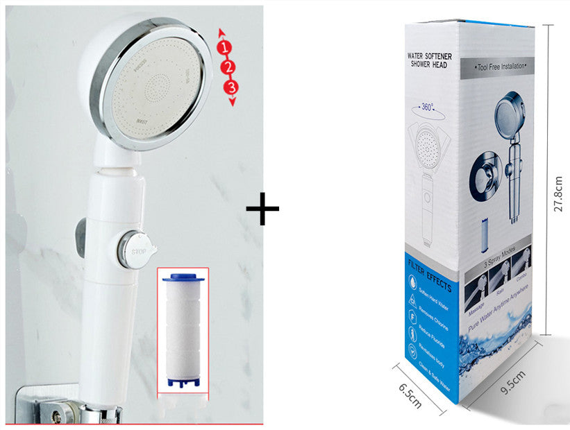 RainRevive™ 3-Mode High-Pressure Filtered Shower Head NestWell