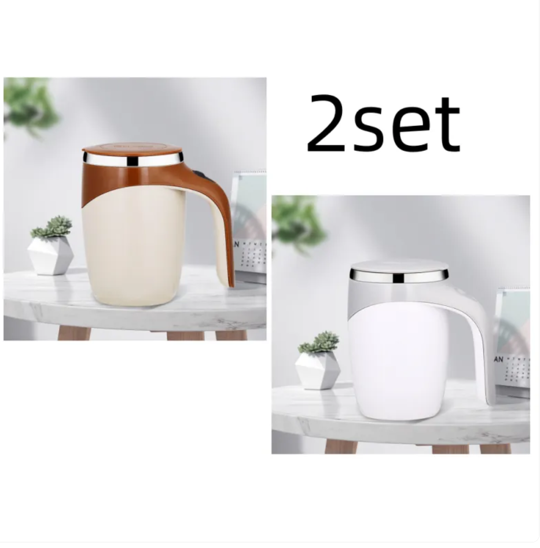 SwirlCup™ Magnetic Self-Stirring Mug NestWell