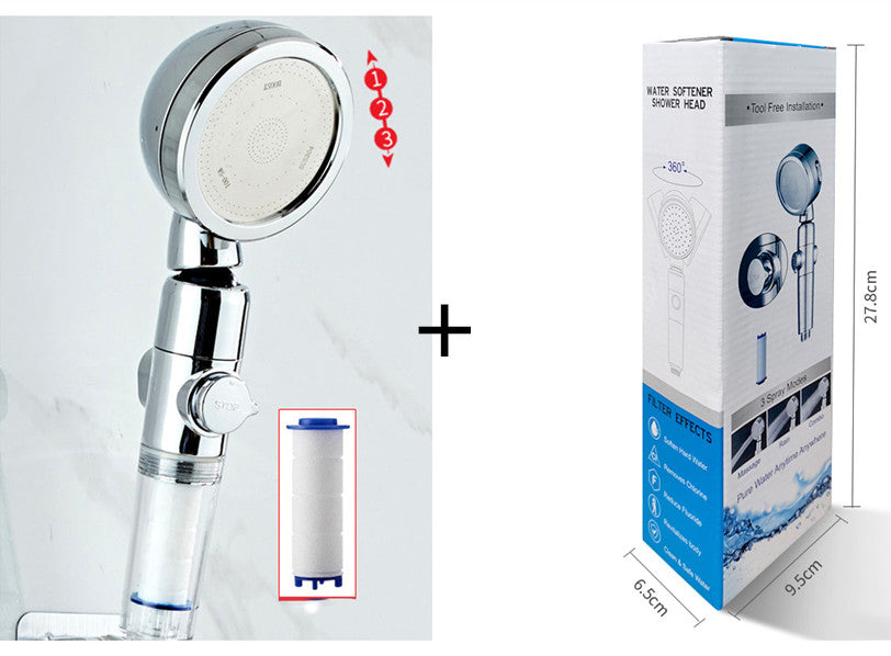 RainRevive™ 3-Mode High-Pressure Filtered Shower Head NestWell
