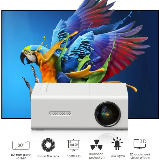 BeamCast™ Mini Portable LED Projector NestWell