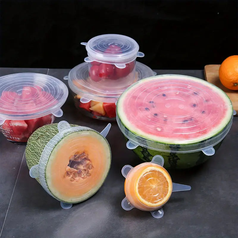 SnugSeal™ Silicone Stretch Lids (6-Piece Set) NestWell