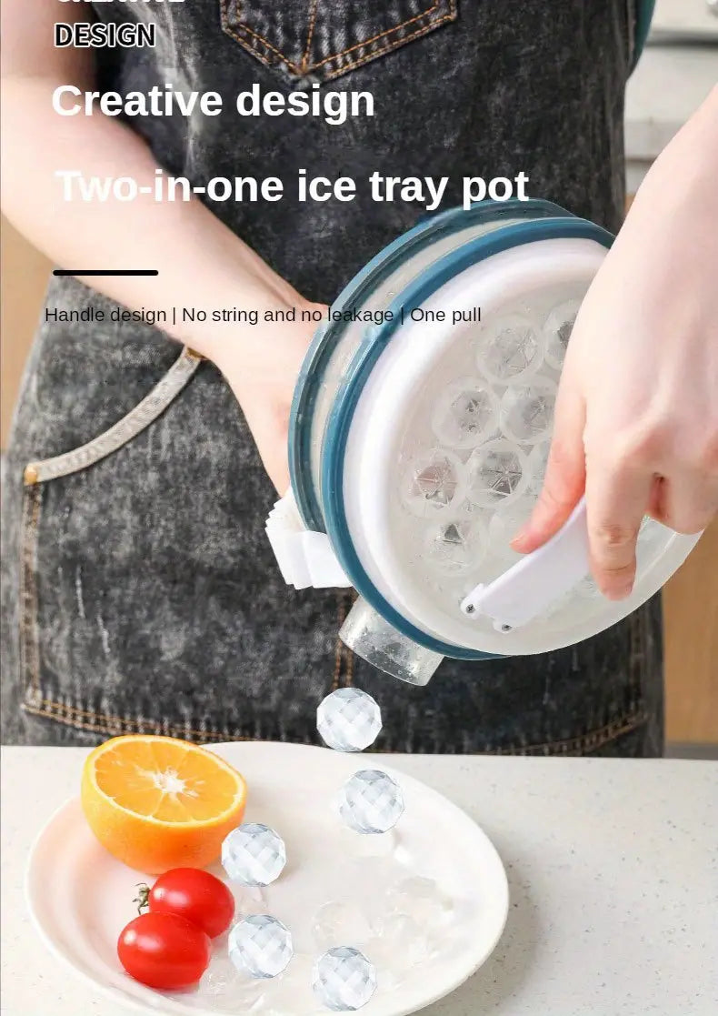 ChillCraft™ 2-in-1 Ice Ball Maker & Cold Water Pot NestWell