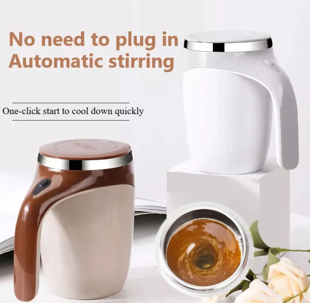 SwirlCup™ Magnetic Self-Stirring Mug NestWell